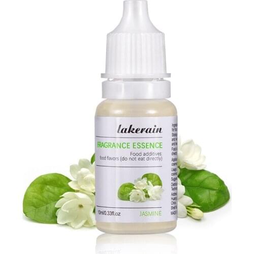 Jasmine Natural Fruit Flavor Essence for Handmade Cosmetic Lip Gloss Base Lipgloss DIY Food Grade Fragrance Flavoring Essential