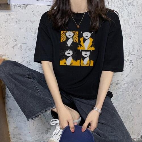 Zu Le Ma Za Print Tshirt Women Summer Tees Shirt for Girls Hir Vis A Vis TV Series Casual Women Tshirt Ropa De Verano Mujer 2020