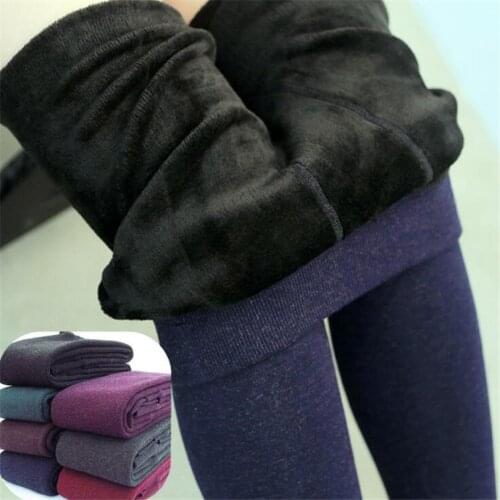 VIIANLES Winter Legging Feminina Colorful Cotton Leggings Comfortable Plus Size Legging Thick Warm Woman Leggins Black Pants