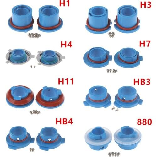 2pcs Car LED 880 / 9006-HB4 / 9005-HB3 / H11 / H7 / H4-HB2 / H3 / H1 Headlight Lamp Bulb Base Adapter Sockets Retainer Holder