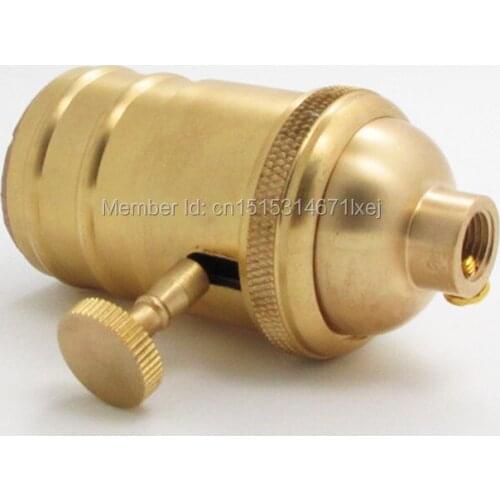 Free shipping Vintage Antique Decorating EDISON lamp socket e26 e27 brass lamp socket