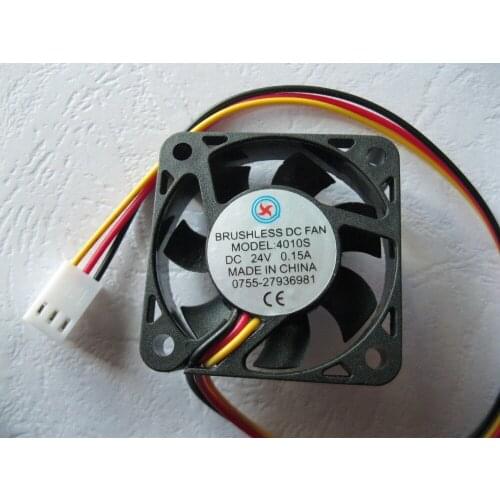 12 Pcs Brushless DC Cooling Fan 7 Blade 4010S 24V 40x40x10mm 3wires