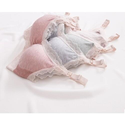 Breastfeeding bra pregnant women underwear maternity nursing bra high quality lace bra