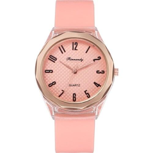 Womens Candy Color Numbers Dial Silicone Watch Fashion Match Student Simple Latest Watch for Women