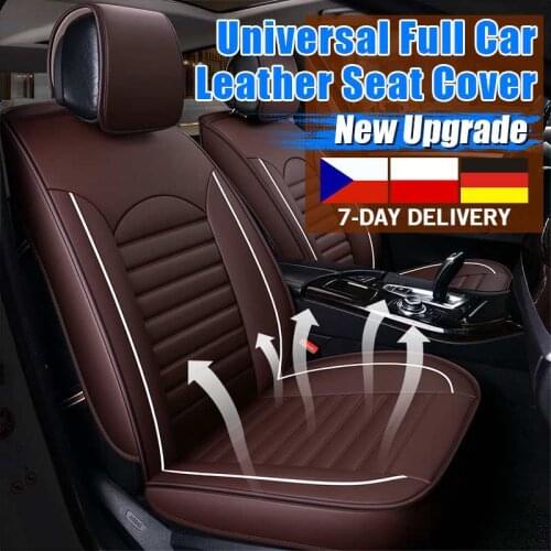 Universal Car Seat Cover PU Leather Automobile Seat Covers Car Seat Cover Vehicle Seat Protector Car Styling Interior Accessorie