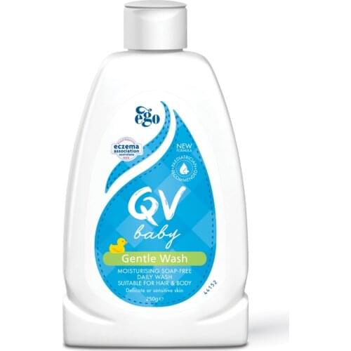 Australia Ego QV Baby Gentle Wash 250g Body Lotions Moisturizing Soap-free Daily Wash Shampoo for Delicate Sensitive Skin Care