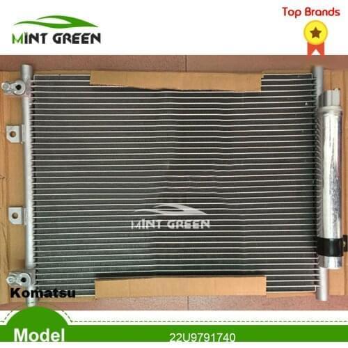 For Auto AC A/C Air Conditioner Condenser Radiator for Car Komatsu Excavator Excavators 22U9791740