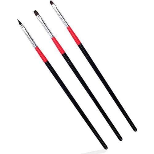 3pcs/lot Nail Art Brush Pens UV Gel Nail Polish Painting Drawing Brushes set Manicure Tools Set Kit DIY Drawing Tools