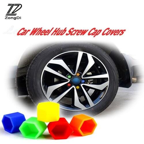 ZD 20Pcs For Mercedes Benz W203 W211 W204 W210 W205 AMG BMW F10 E34 E30 F20 X5 E70 Silicone Car Wheel Hub Screw Valve Caps Cover