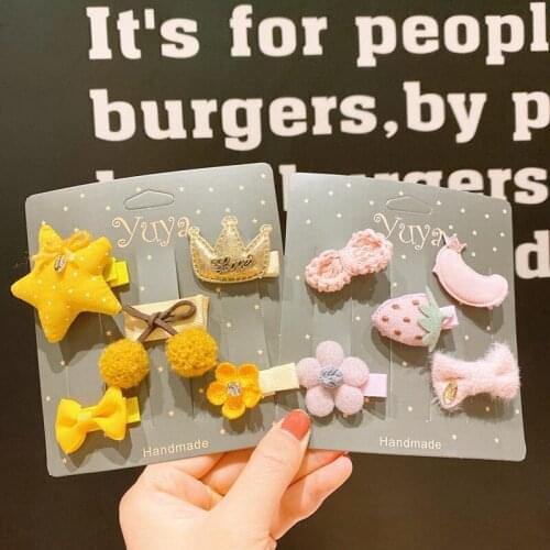 2021 New Cute Baby Hairpin Lanugo Clip Cute Princess Bow Side Clip Hairpin Womens Girl Fashion Jewelry Accessories