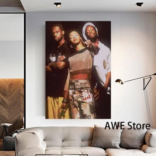New The Fugees Pop Rap Music Group Stars Custom Picture Poster Art Silk Light Canvas Modern Home Room Wall Print Decor