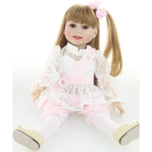 New design most popular stand doll 18inches fashion play doll education toy for girls birthday Gift