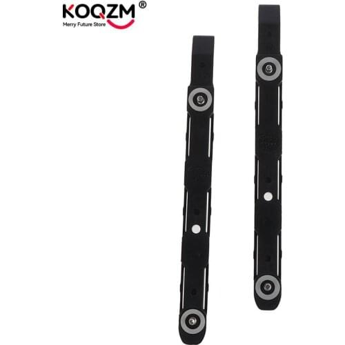 2pcs Black Chassis Hard Drive Mounting Plastic Rails