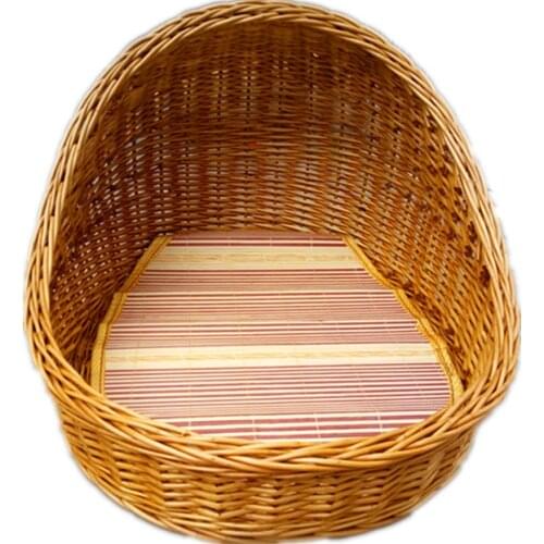 Cat nest rattan kennel Wicker weavings pet bed Teddy kennel small dogs nest cat nest removable and washable Four Seasons General