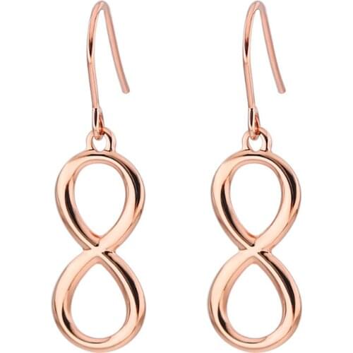 316L Stainless Steel Simple Hip Hop Simple Personality Earring Ear Clip Steel Unlimited Symbol Stud Earring No fade