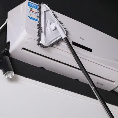 Wipe Glass Scraper Household Extension Rod Wall Washing Ceiling Dust Removal Window Washing Cleaning Brush Triangle Flat Mop
