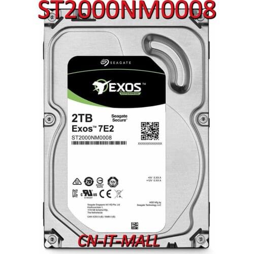 Seagate Exos ST2000NM0008 2TB 7200 RPM 512n SATA 6Gb/s 128MB Cache Internal Hard Drive