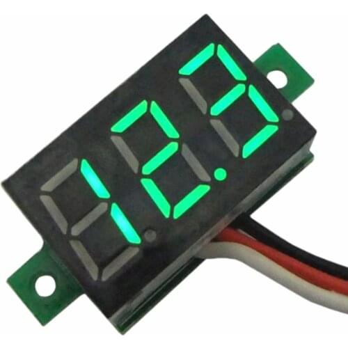 1PC Voltage Meter DC LED Voltmeter 0-30V Auto Car Mobile Power 0.28 inch Digital Motorcycle Tester Detector 12V Red Green Blue