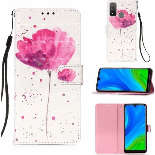 1pcs/lot Dream Flower Skull Butterfly Wallet Leather Stand Case For Huawei Y5P Y6P P Smart 2020 P40 Lite 5G P40 Lite E