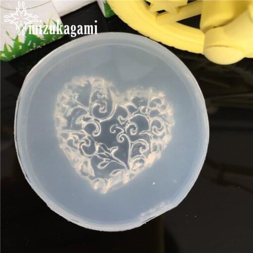 1pcs UV Love Flowers Liquid Silicone Mold DIY Resin Jewelry Pendant Necklace Mold Phone Case Patch Accessories Mold