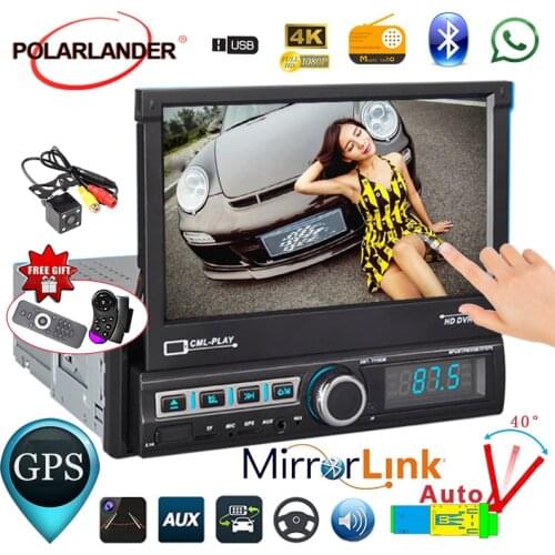7''1DIN GPS Car MP5 Player NAVI Mirror Link Stereo FM/AUX/DVR/ Radio BluetoothRadio Car auto autoradio