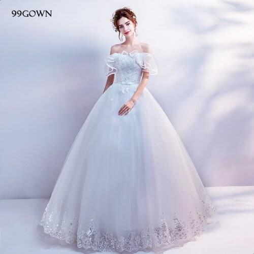 99GOWN Elegant Ivory Satin Wedding Dress Sexy Strapless Backless Embroidery Beading A-Line Bridal Dress Wedding Ball Gown