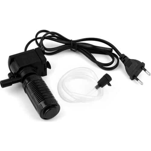 3 In 1 Aquarium Fish Tank Internal Filter Mini 2W Pump Sponge Filtering Air Increase Water Purifier Aquarium Accessories EU Plug