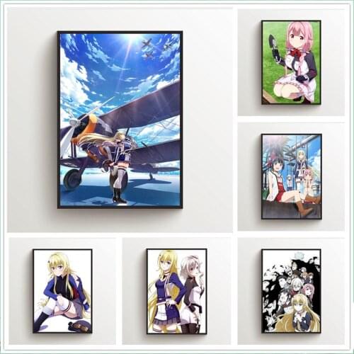 WTQ Anime Posters Warlords of Sigrdrifa Claudia Bruford Canvas Painting Wall Decor Wall Art Picture for Living Room Decor