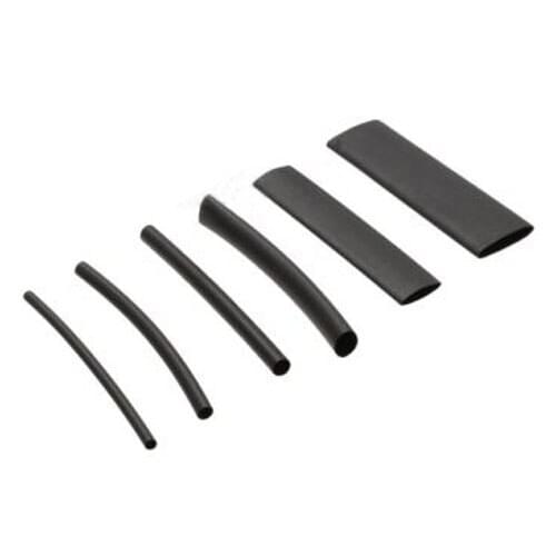 CNIM Hot 53Pcs Heat Shrink Black Adhesive Glue Lined Tubing Tube Wire Wrap 3:1 Heatshrink