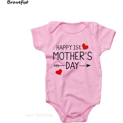 0-24M Baby Bodysuits For Newborn Clothes Summer Outfits Baby Outfits Jumpsuits Tops Mothers Day Short Sleeve Kids Outwear Tees