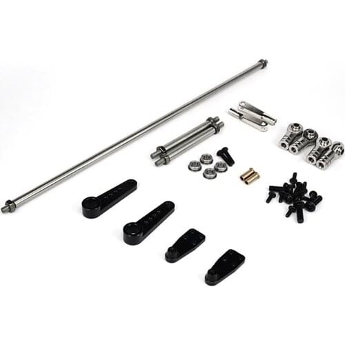 Two-axis Linkage Steering Kit for 1/14 Tractor RC Car 8*8 8*4 Mud Tractor DIY Upgrade Part