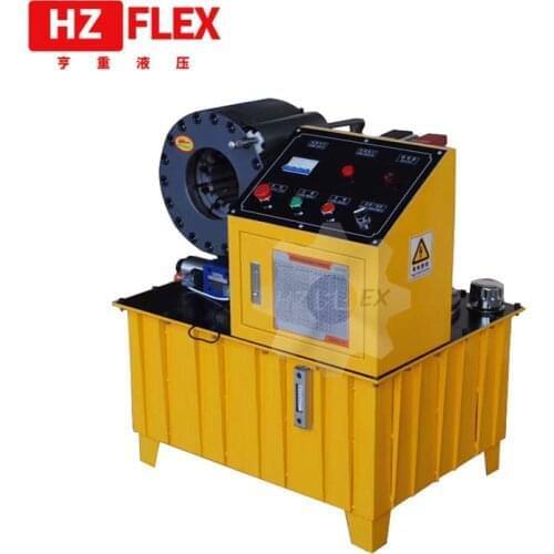 Economical semi-Automatic hydraulic hose crimper 51mm HZ-51F hydraulic press machine hose with 10 sets of dies