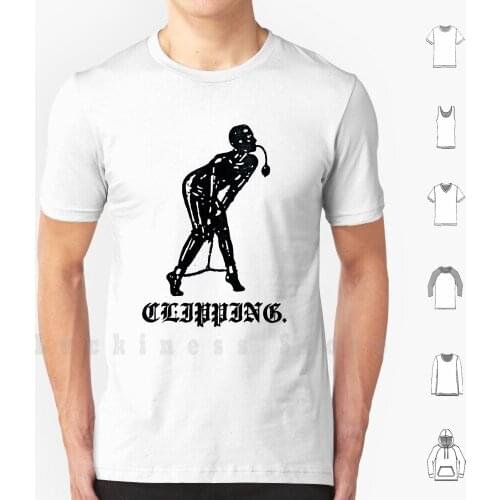 Clipping Wriggle T Shirt Big Size 100% Cotton Clipping Merchandise Experimental Meme Music Wriggle Clipng Merch Bondage Sexy