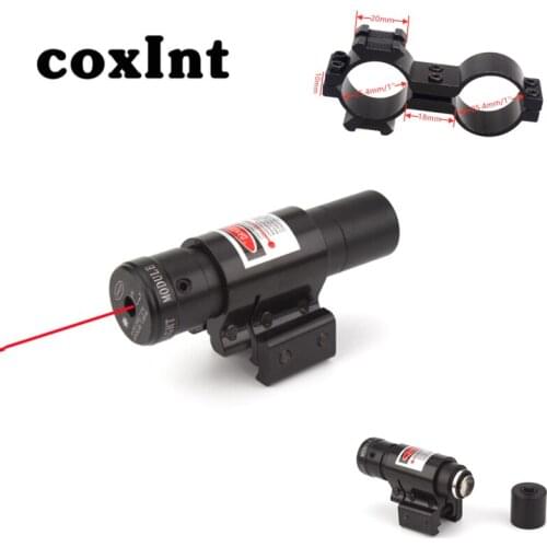 Tactical Laser Sight for Hunting Aiming with 20mm Picatinny Mount Red Laser Sight
