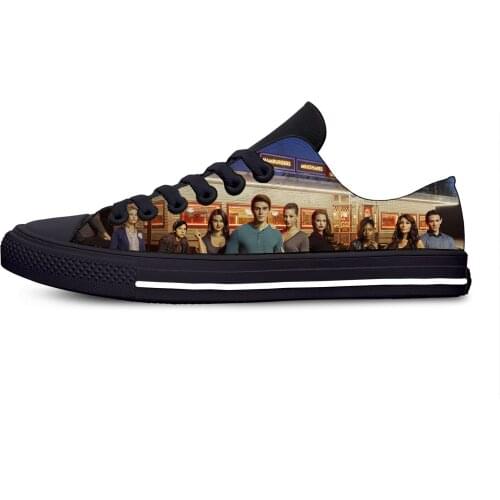 Riverdale South Side Serpents Funny Fashion Cool Casual Cloth Shoes Low Top Lightweight Breathable 3D Print Men women Sneakers