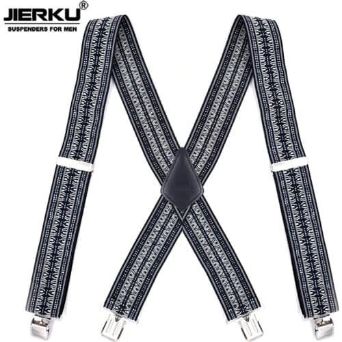 Mans Suspenders 4 Clips Leather Braces Elastic Adjustable Suspensorio Bretelles Tirantes Casual Trousers ligas cowboy Strap