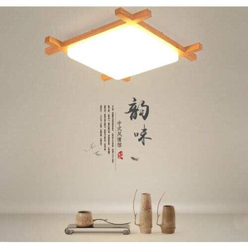 The Real Wooden Chandelier Lamps Environmental Friendly Light Modern Fashion Style For Living Room Bedroom Kitchen Foyer Dining