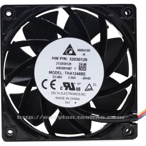 NEW DELTA THA1248BE 48V 2.50A 12038 12CM 48V high air volume aluminum cooling fan