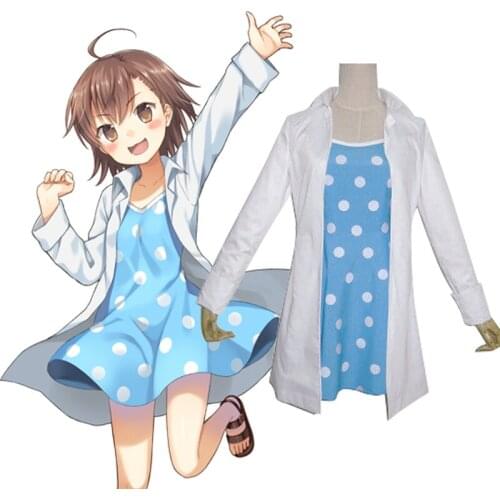 A Certain Magical Index Toaru Majutsu no Index Last Order Misaka Mikoto 20001st Sister Outfit Dress Anime Cosplay Costume C018