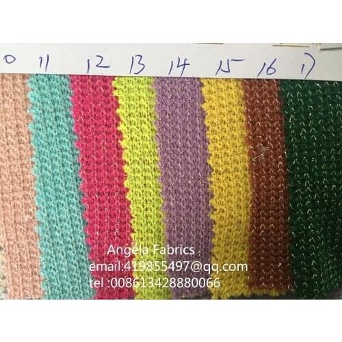 Wholesale Knitted Fabrics yards/roll Quality Modacrylic / Cotton Fabrics Sewing Cloth Dress Blankets Textile