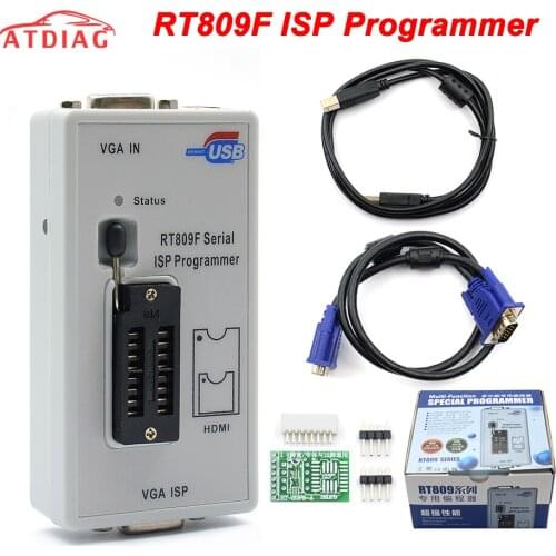 RT809F programmer +sop8 IC clip+CD+1.8V / SOP8 Adapter VGA LCD ISP programmer adapter universal programmer