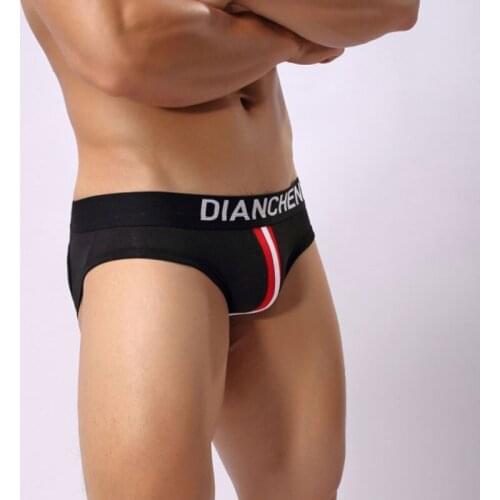 Sexy Men Plus Size U Convex Pouch Briefs Cottton Low Rise Open Crotch Underwear Thong Gay Wear F8