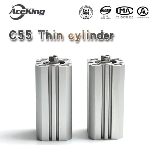 Thin type compact cylinder cd55b20/25/32/40/50/63-10/20/30/40/50/60/80/100 outer tooth attached magnetic C5525-50