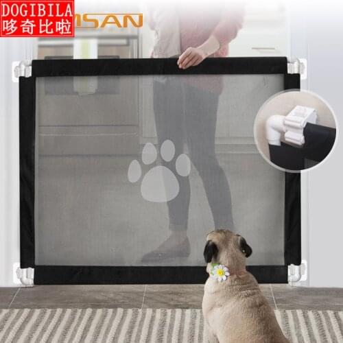 Pet products new dog paw seal door fence household isolation net portable assembled safety fence