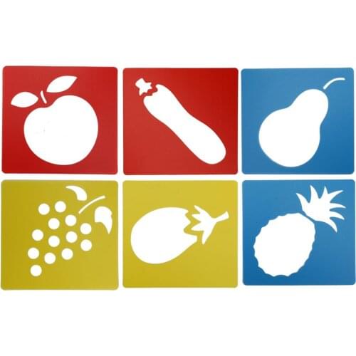 Fruit Vegetable Shaped DIY Painting Stencils Scrapbooking Embossing Templates Album Journal Hollow Graphics Drawing Copy Mould