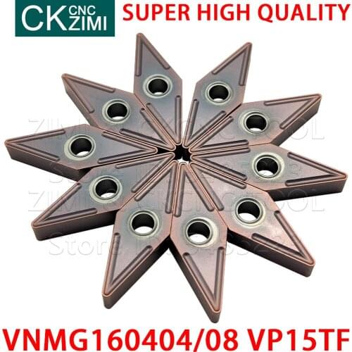 VNMG160404 VP15TF VNMG160408 VP15TF Carbide Inserts External Turning Inserts Tools CNC metal lathe tool VNMG For stainless steel