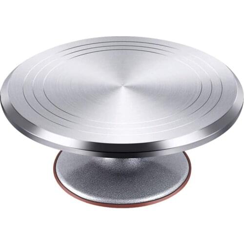 Aluminium Alloy Revolving Cake Stand 12 Inch Rotating Cake Turntable for Cake, Cupcake Decorating Supplies Bake Tools