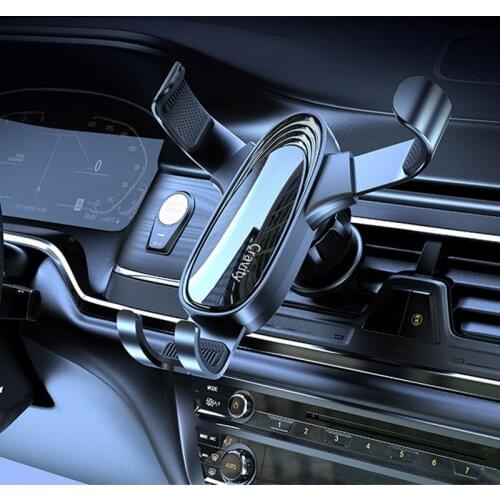 High Quality Gravity Cell Phone Holder for Car Mount Air Vent Clip Universal Car Bracket 360°Rotation Phone Holder In Car New