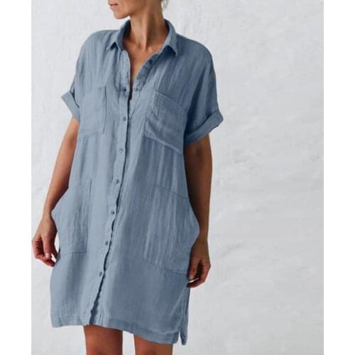 Y Nidus Linen Summer Dresses