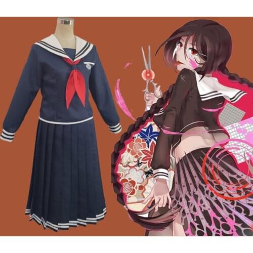 2021 Danganronpa Cosplay Costume Anime Junko Enoshima Cos Women Dress Emboitement Tie Dangan Ronpa Halloween Decor Girl Gift New